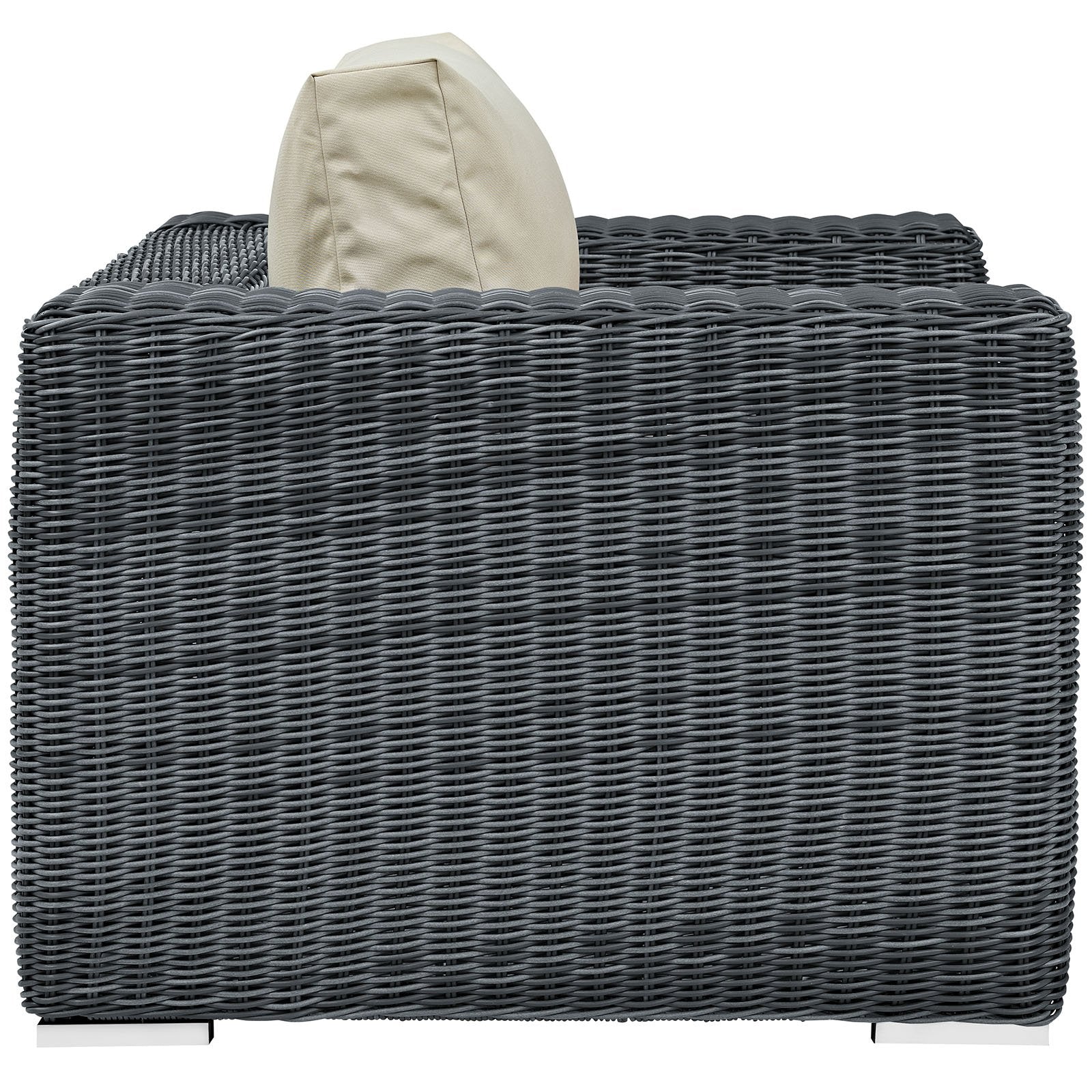 patio bistro sets | CasaFoyer Summon Outdoor Patio Arm Chair | Two-Tone Rattan | Sunbrella Cushions | Sturdy Aluminum Frame | Ultimate Outdoor Comfort | casafoyer.myshopify.com