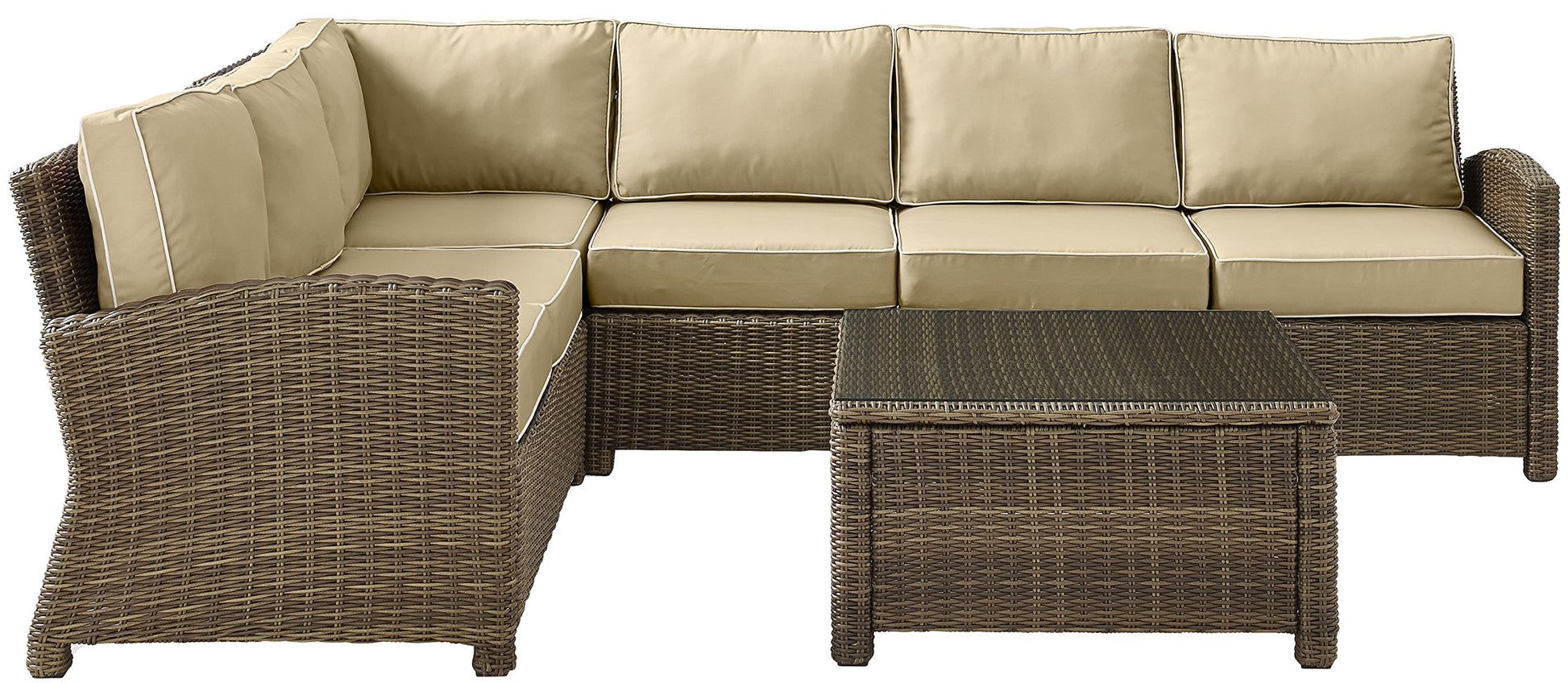 Patio Furniture Sets | CasaFoyers Bradenton Collection | All-Weather Wicker Sectional | Modular Design | UV-Resistant Cushions | Sturdy Steel Frames | casafoyer.myshopify.com