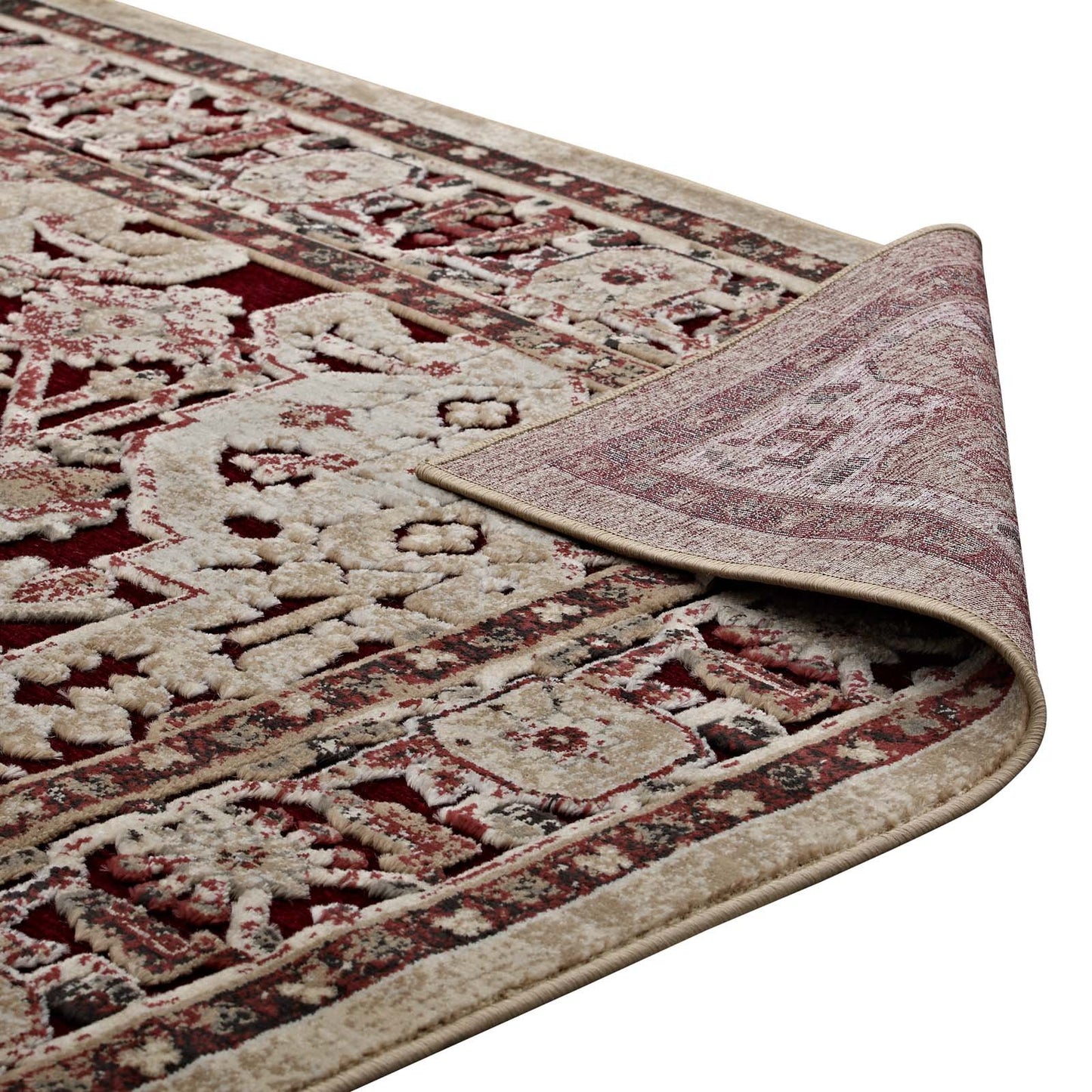 area rugs | CasaFoyer Grania Distressed Vintage Floral Turkish Area Rug | Elegant & Durable 8x10 | Burgundy & Tan | Stain Resistant & Easy to Maintain | casafoyer.myshopify.com