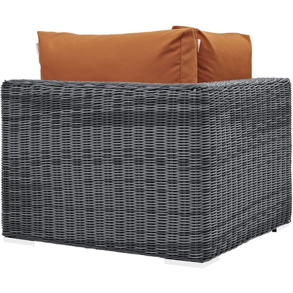 Patio Furniture Sets | Summon Outdoor Patio Corner Chair | Ultimate Comfort & Quality | Sunbrella Fabric | UV Protection | Contemporary Design | casafoyer.myshopify.com