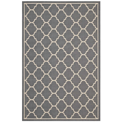Carpet & Rugs | CasaFoyer Avena Moroccan Quatrefoil Trellis Indoor/Outdoor Area Rug | Durable, Soft, Fade & Stain Resistant | 8x10 | Gray/Beige | casafoyer.myshopify.com