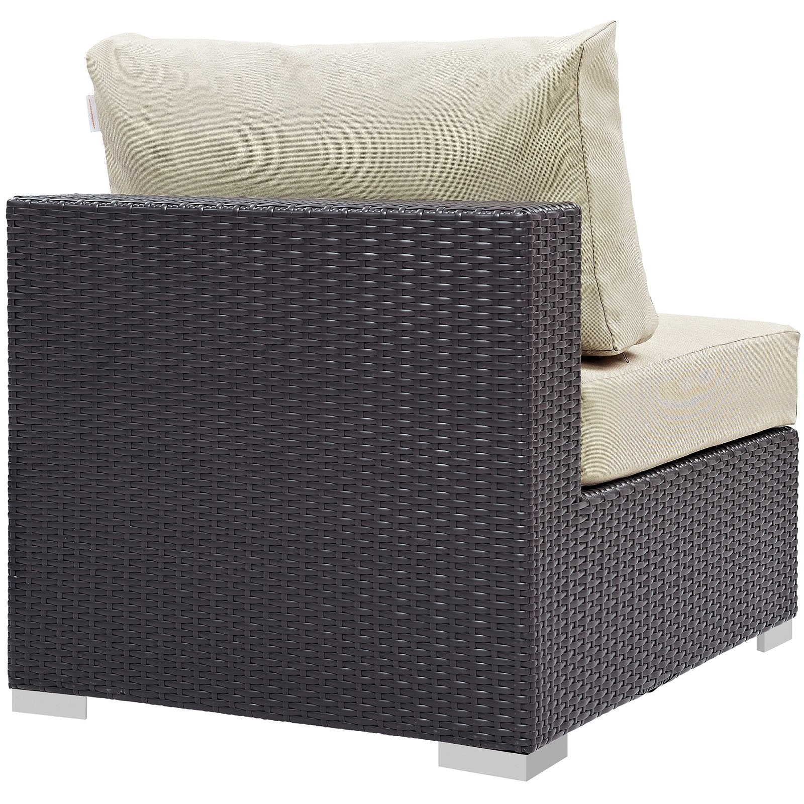 executive chairs | Convene Outdoor Sectional Armless Patio Chair | Durable Rattan Weave | All-Weather Cushions | Versatile Design | Enhance Your Outdoor Experience | casafoyer.myshopify.com