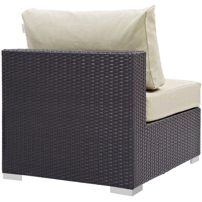 executive chairs | Convene Outdoor Sectional Armless Patio Chair | Durable Rattan Weave | All-Weather Cushions | Versatile Design | Enhance Your Outdoor Experience | casafoyer.myshopify.com