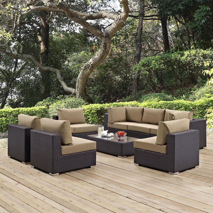 kitchen and dining room sets | CasaFoyer Convene Outdoor Sectional Set | Adjustable | Weather-Resistant | 8-Piece Patio Furniture | Armless Sections | Coffee Table | Corner Sections | casafoyer.myshopify.com