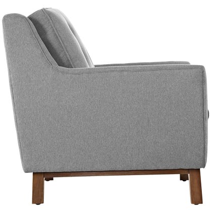 sofas | CasaFoyer Beguile Collection | Mid-Century Style Sofa | Plush Cushions | Walnut-Stained Base | Transform Your Interior Design | casafoyer.myshopify.com