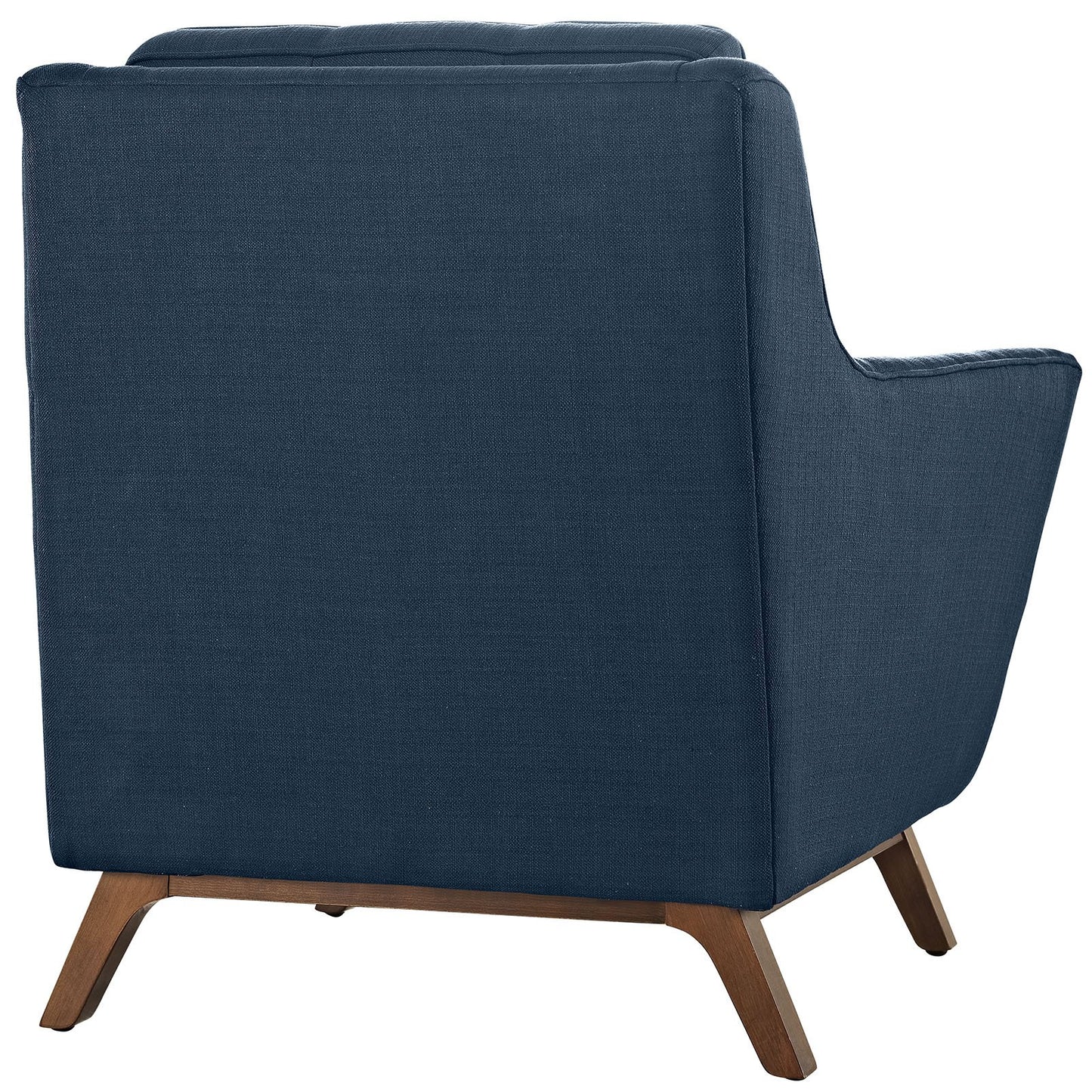 home office desk chairs | CasaFoyer Beguile Collection | Mid-Century Style Armchair | Plush Cushions | Walnut-Stained Base | Azure | casafoyer.myshopify.com