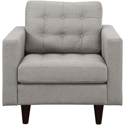 ottomans | CasaFoyer Empress Armchair | Tufted Button Design | Plush Cushions | Sturdy Wooden Legs | Bonded Leather Upholstery | casafoyer.myshopify.com