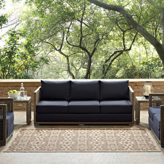 Carpet & Rugs | CasaFoyer Ariana Vintage Floral Trellis Indoor/Outdoor Area Rug | Durable, Soft, Fade & Stain Resistant | 8x10 | Light/Dark Beige | casafoyer.myshopify.com