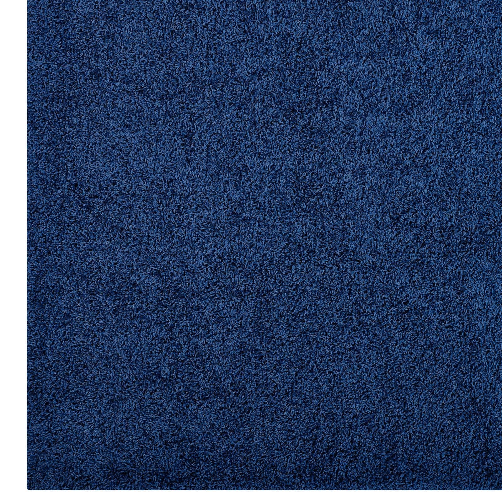 Carpet & Rugs | CasaFoyer Enyssa Solid Shag Area Rug - Navy | 5x8 | Durable Polypropylene | Non-Shedding, Stain Resistant | High Density | Easy to Maintain | Enhance Home Decor | casafoyer.myshopify.com
