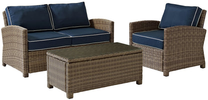 Chair | CasaFoyers Bradenton Collection | Exquisite Outdoor Wicker Seating Set | Loveseat, Arm Chair & Glass Top Table | Elegant, Durable & UV Resistant | casafoyer.myshopify.com