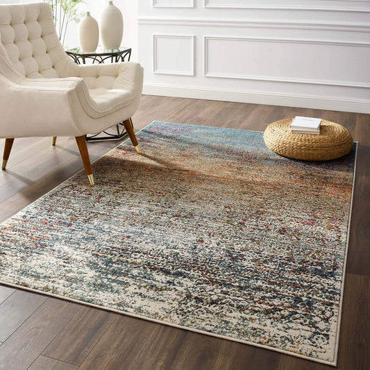 Carpet & Rugs | CasaFoyer Jacinda Rustic Distressed Vintage Lattice Area Rug | Durable Frise Polypropylene/Polyester | Stain Resistant & Pet-Friendly | Gripping Rubber Bottom | Easy to Clean | 5x8 Size | Multicolored | casafoyer.myshopify.com