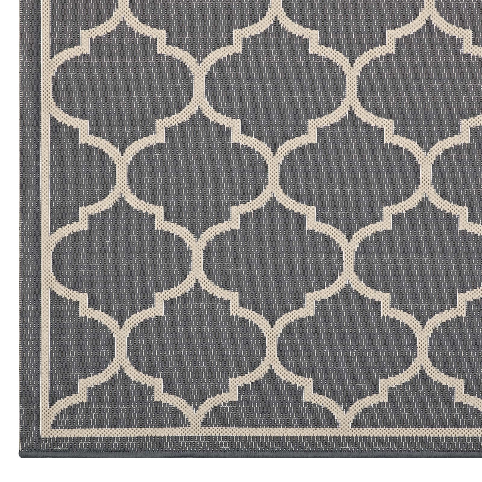 Carpet & Rugs | CasaFoyer Avena Moroccan Quatrefoil Trellis Indoor/Outdoor Area Rug | Durable, Soft, Fade & Stain Resistant | 8x10 | Gray/Beige | casafoyer.myshopify.com