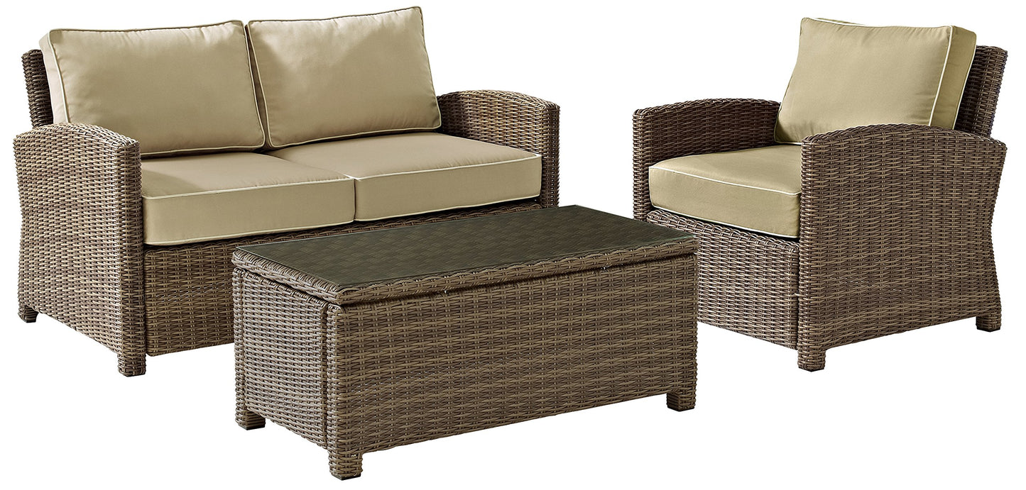 Patio Furniture Sets | CasaFoyers Bradenton Collection | All-Weather Wicker Outdoor Seating Set | Sand Cushions | Elevate your outdoor space with elegance, comfort, and durability. | casafoyer.myshopify.com