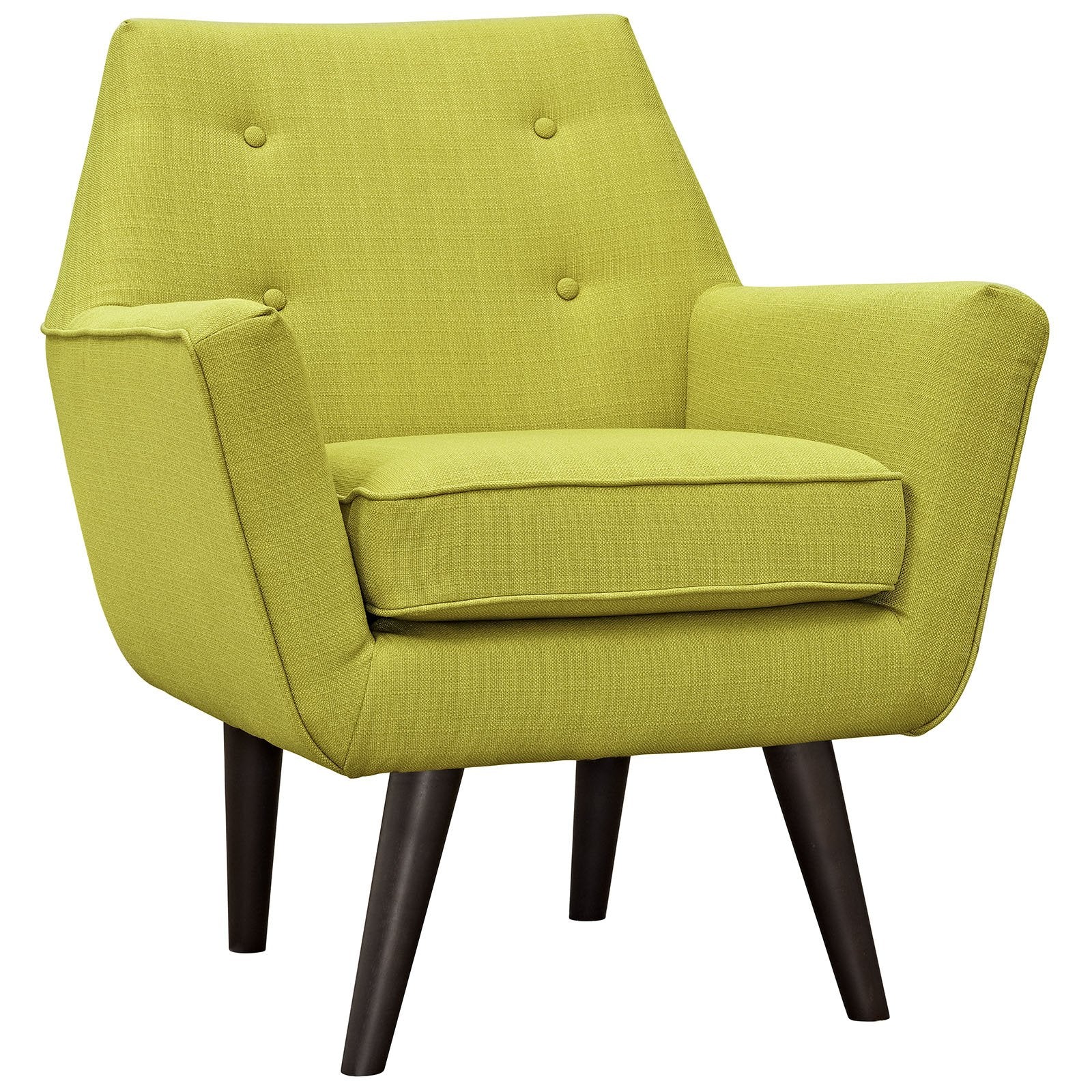 home office desk chairs | CasaFoyer Posit Armchair | Mid-Century Design | Organic Shape | Espresso Legs | Polyester Upholstery | Stylish and Comfortable | casafoyer.myshopify.com