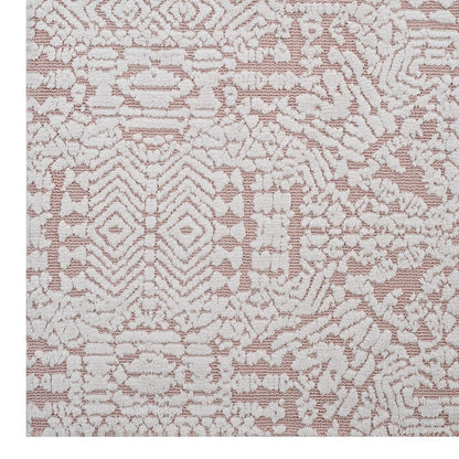 Carpet & Rugs | CasaFoyer Javiera Contemporary Moroccan Area Rug | Plush, Stain Resistant, Easy to Maintain | 8x10 Ivory & Cameo Rose | casafoyer.myshopify.com