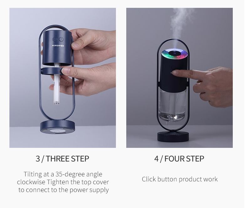 Humidifiers | CasaFoyer Magic Shadow USB Humidifier with Night Light Projection | casafoyer.myshopify.com