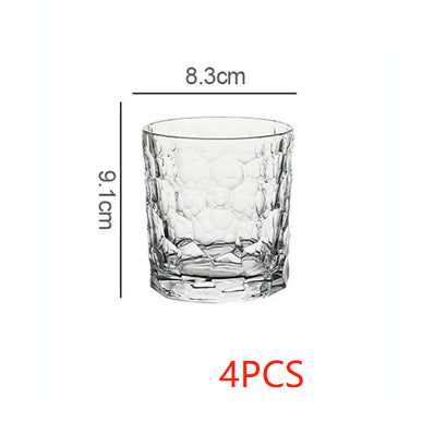 Whiskey Glass | CasaFoyer Ice Pattern Crystal Cocktail Glass | casafoyer.myshopify.com