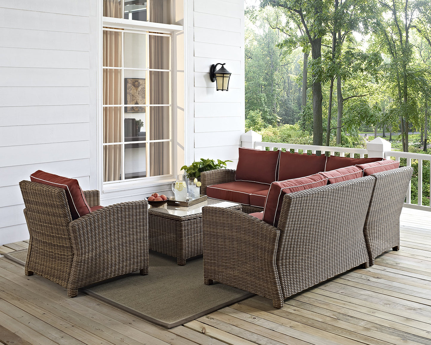 Patio Furniture Sets | CasaFoyers Bradenton Collection | All-Weather Wicker Sectional - Modular Design | Sturdy Steel Frames | UV/Fade Resistant Cushions | casafoyer.myshopify.com