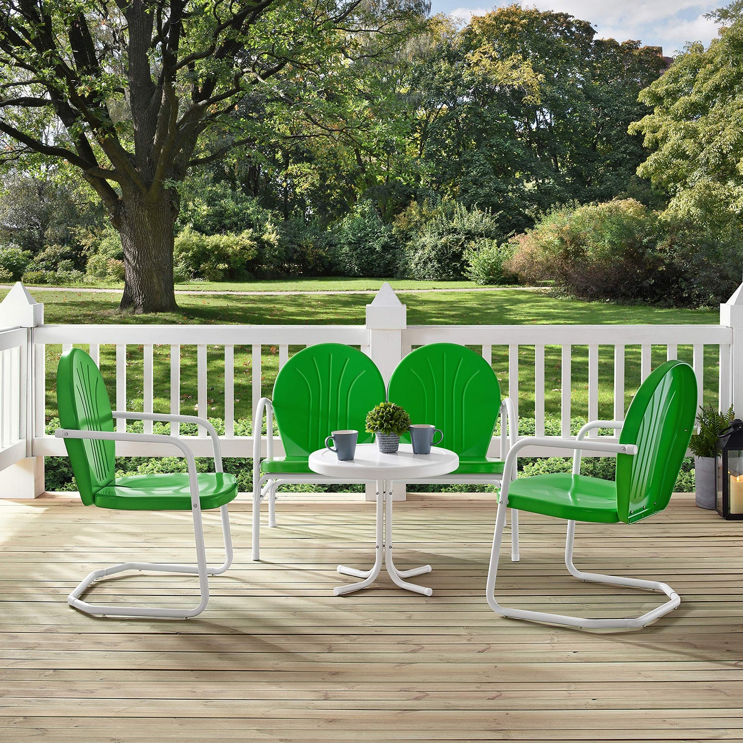 Patio Furniture Sets | Griffith Metal Outdoor Furniture Set | Nostalgic Charm, Durable & Stylish | Loveseat, 2 Chairs & Side Table | Ultimate Relaxation | casafoyer.myshopify.com