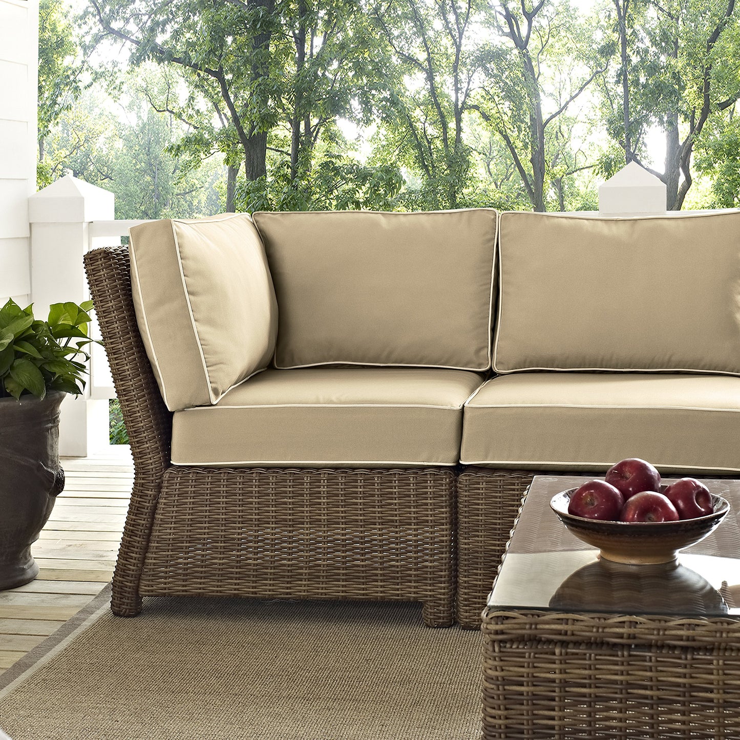 Patio Furniture Sets | CasaFoyers Bradenton Collection | All-Weather Wicker Sectional | Modular Design | UV Resistant Cushions | Steel Frames | casafoyer.myshopify.com
