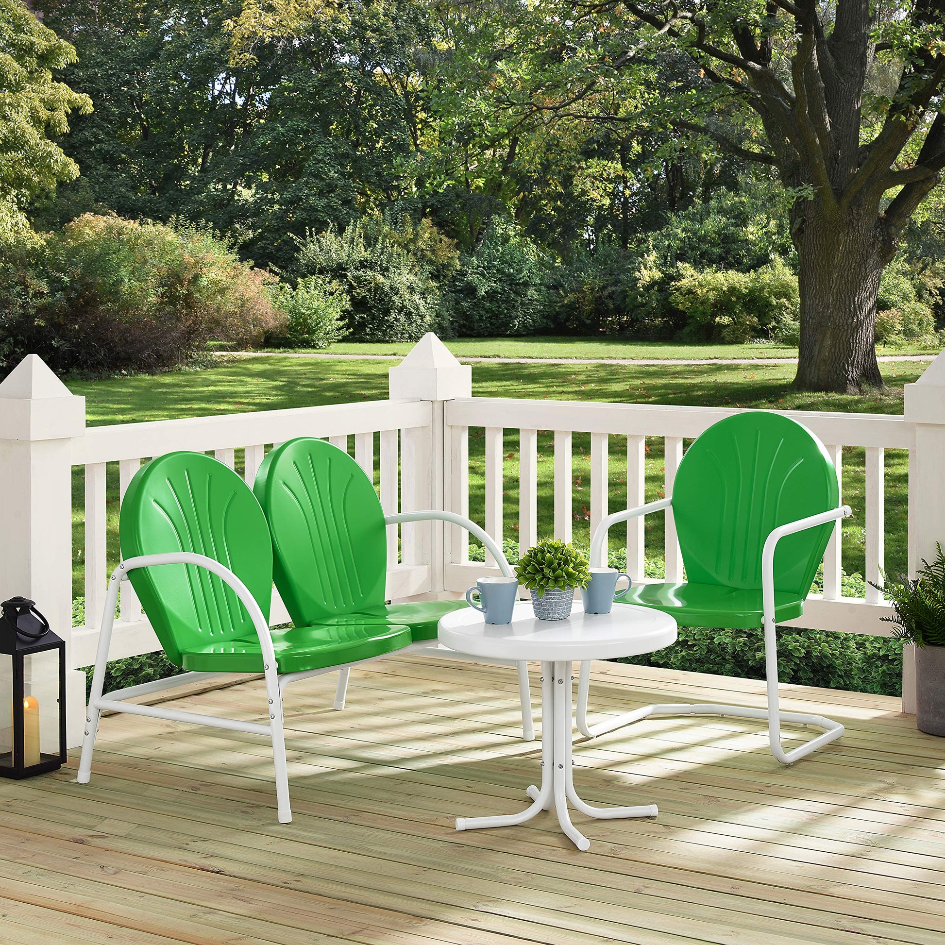 Patio Furniture Sets | Griffith Metal Outdoor Furniture Collection | Ultimate Relaxation | Loveseat, Chair & Side Table | Durable & Stylish Design | Comfortable Outdoor Experience | casafoyer.myshopify.com