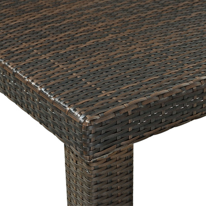 Dining Table | Al Fresco Dining Set | All-Weather Wicker | Sleek Design | Table & Four Stools | casafoyer.myshopify.com