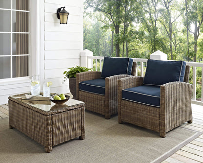 Patio Furniture Sets | CasaFoyerS BRADENTON COLLECTION | Outdoor Wicker Seating Set | 2-Piece Conversational Set | All-Weather Wicker | Sturdy Steel Frames | UV & Fade Resistant | casafoyer.myshopify.com