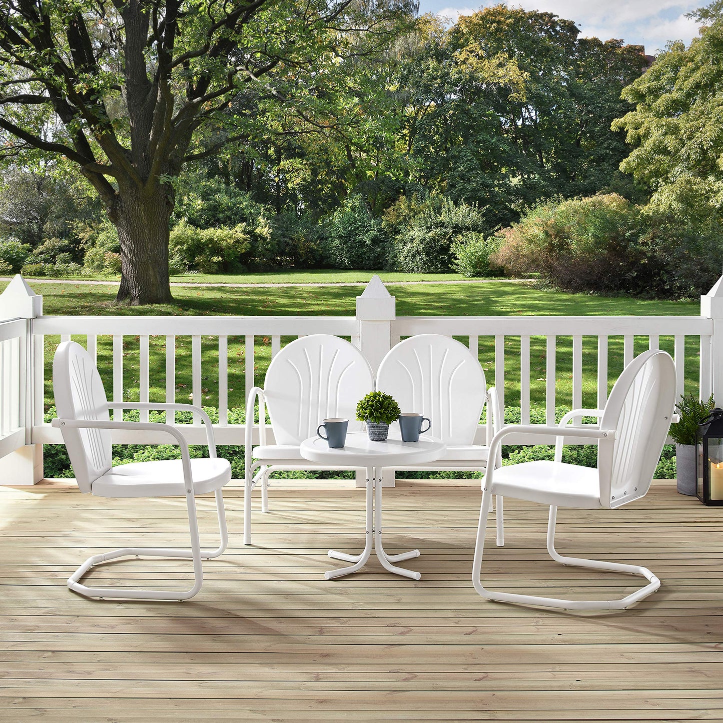 Patio Furniture Sets | Griffith Metal Outdoor Furniture Set | Nostalgic Ambiance & Ultimate Comfort | Durable & Weather-resistant Seating for Outdoor Bliss | casafoyer.myshopify.com