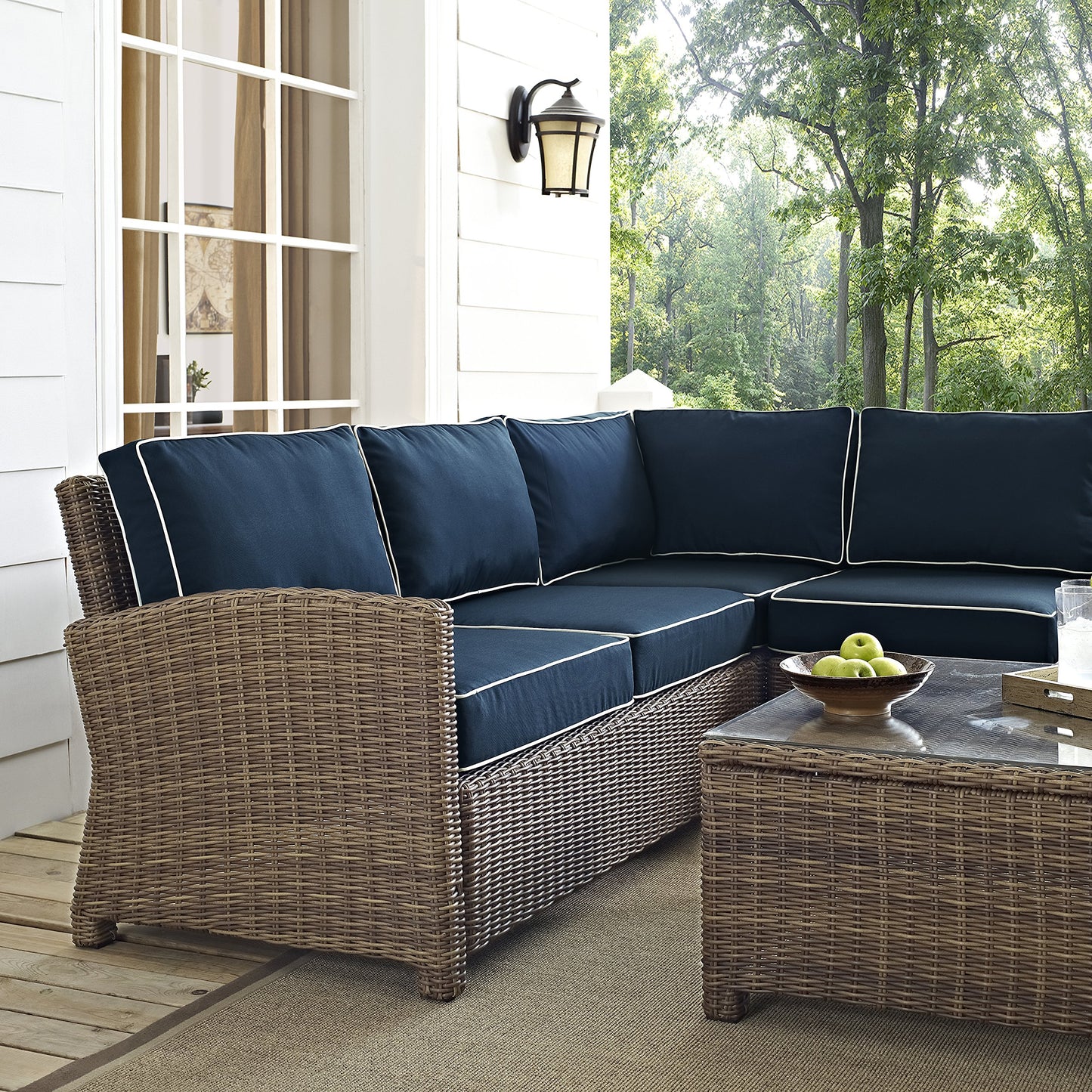 Patio Furniture Sets | CasaFoyers Bradenton Collection | All-Weather Wicker Sectional for Outdoor Entertaining | Customizable, UV Resistant, Durable | casafoyer.myshopify.com