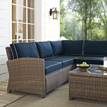 Patio Furniture Sets | CasaFoyers Bradenton Collection | All-Weather Wicker Sectional for Outdoor Entertaining | Customizable, UV Resistant, Durable | casafoyer.myshopify.com