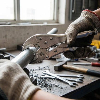 CASAFOYER Locking Grip Pliers - Heavy-Duty Vise Grip with Wire Cutter and Adjustable Clamp | Ideal for Welding, Channel Locks, Pipe Vise Work | Multi-Use Pliers Tool for DIY, Crafts, and Maintenance