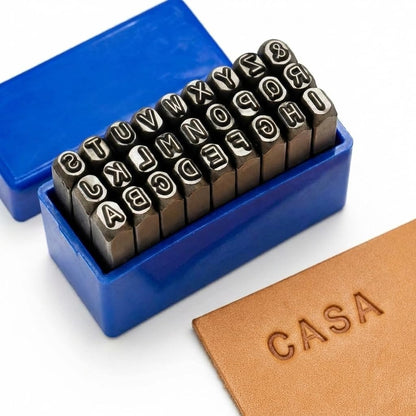 CASAFOYER Heavy Duty Letter Punch Set - Metal Stamping Kit with Alphabet for Jewelry Making, Leather Crafts, and Fabrication, Ideal for Leather, Metal, and Woodworking Projects