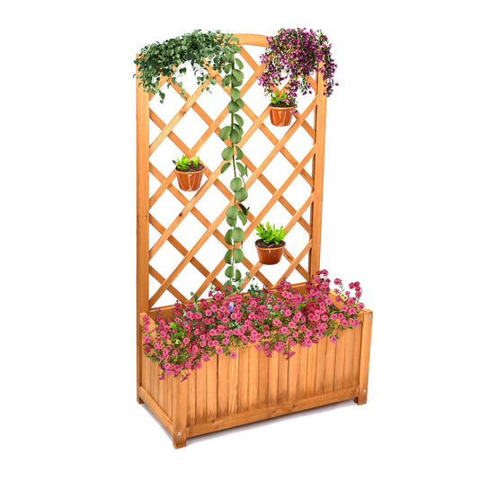 Gardening Outdoor | Casafoyer Indoor & Outdoor Wooden Lattice Planter | casafoyer.myshopify.com