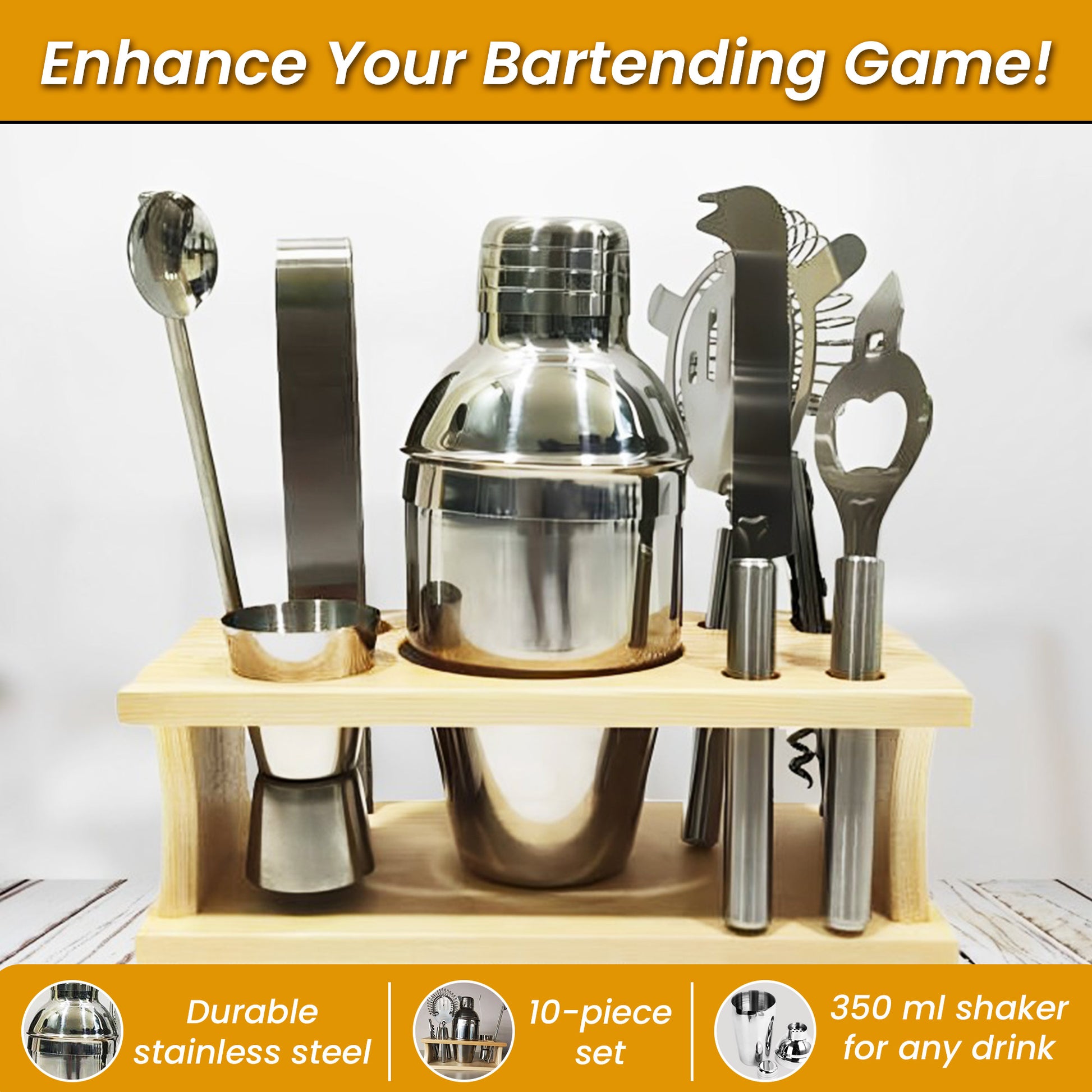 Barware | CasaFoyer Cocktail Bar tool set with 4 cooling Stones | casafoyer.myshopify.com