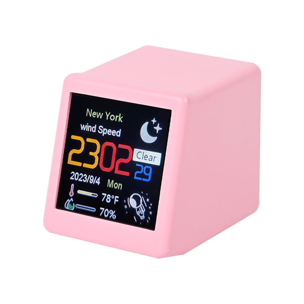 Table Clock | CasaFoyer Table Clock Weather Small TV Creative Digital Ornaments | casafoyer.myshopify.com