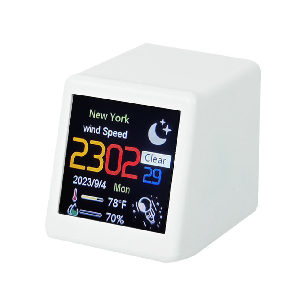 Table Clock | CasaFoyer Table Clock Weather Small TV Creative Digital Ornaments | casafoyer.myshopify.com