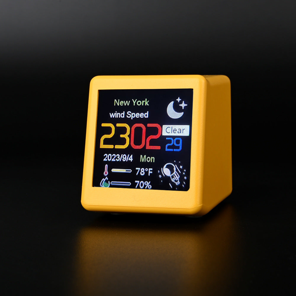 Table Clock | CasaFoyer Table Clock Weather Small TV Creative Digital Ornaments | casafoyer.myshopify.com