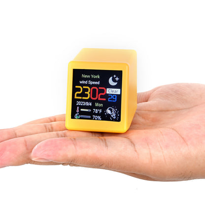 Table Clock | CasaFoyer Table Clock Weather Small TV Creative Digital Ornaments | casafoyer.myshopify.com