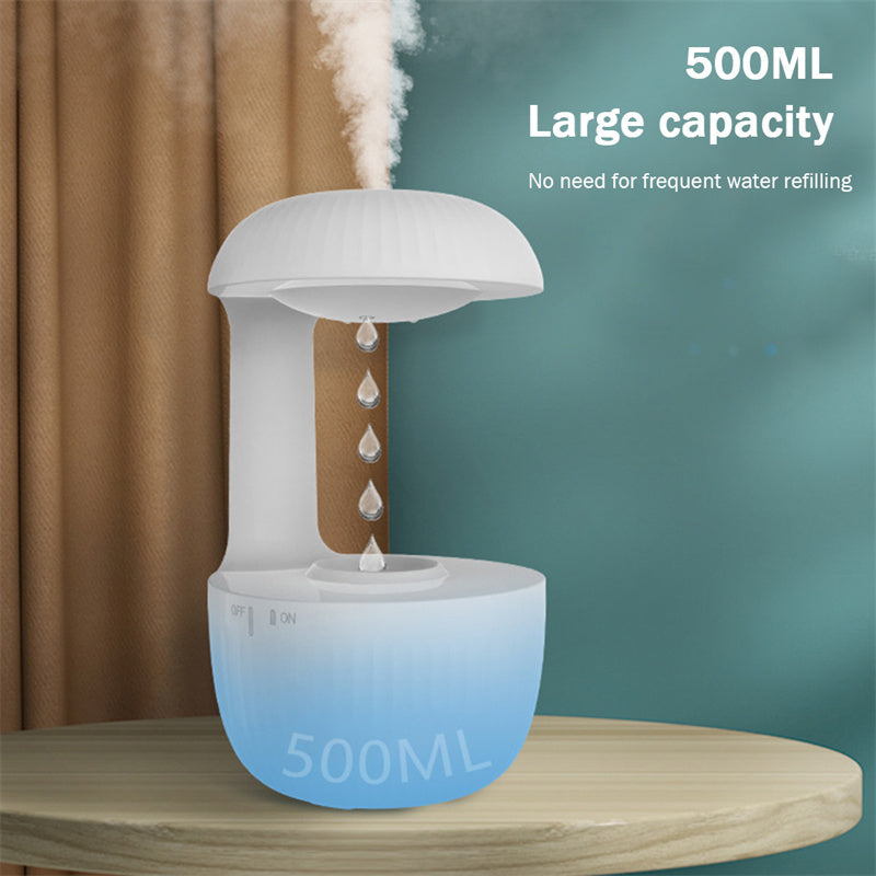 Humidifiers | Anti-gravity Air Humidifier Mute Countercurrent Humidifier Levitating Water Drops Cool Mist Maker Fogger Relieve Fatigue | casafoyer.myshopify.com