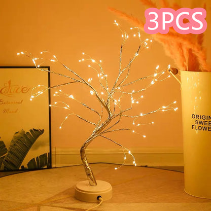 Decorative Light | CasaFoyer Led Copper Wire Light Bedroom Tree shape Light | casafoyer.myshopify.com