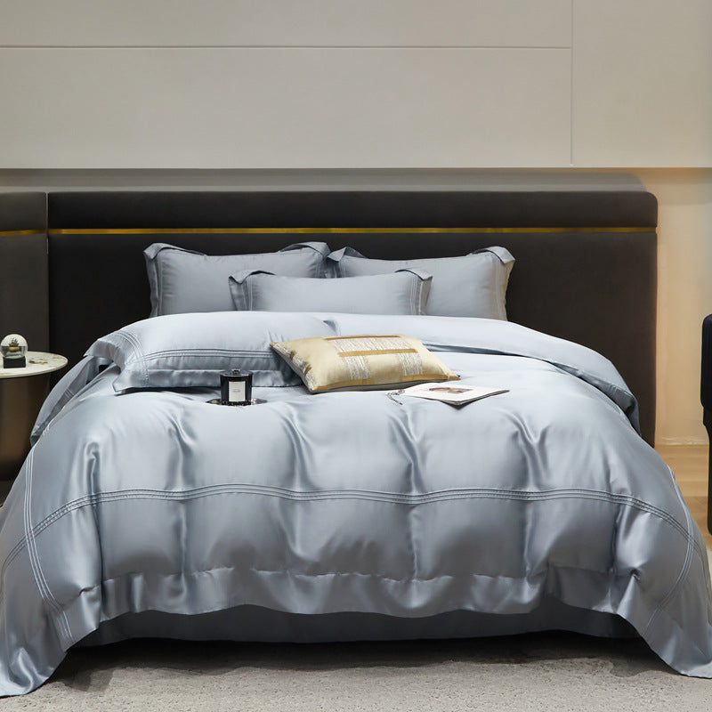 Bed Linen | CasaFoyer Solid Color Luxury 4-piece Bedding Set | casafoyer.myshopify.com