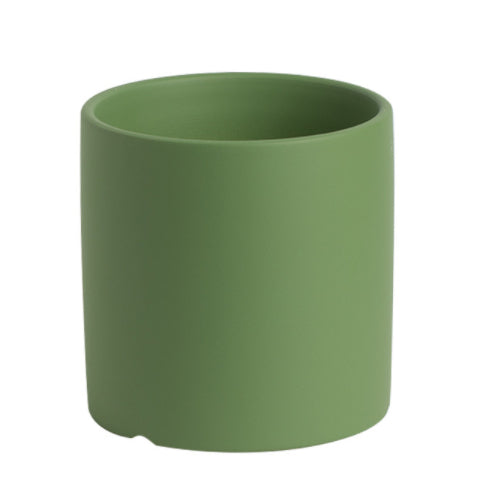 Planters | CasaFoyr Nordic  Style Colorful Ceramic Flowerpot  Planter  Cylindrical Flower Pot With Hole Tray | casafoyer.myshopify.com