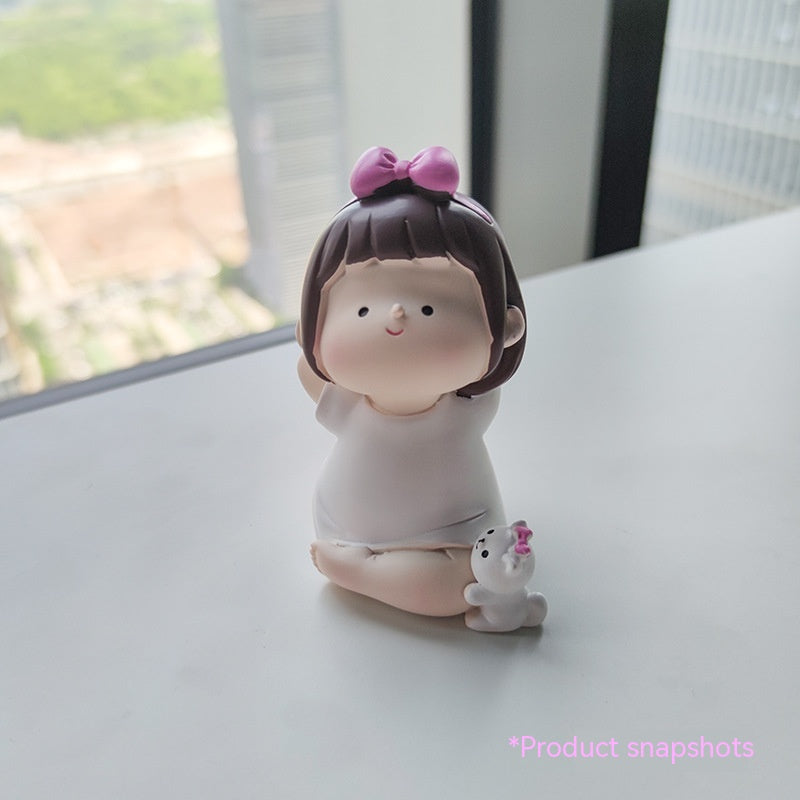 Table Decor | CasaFoyer Yoga Small Cute Girl Creative Desktop Decoration Home | casafoyer.myshopify.com