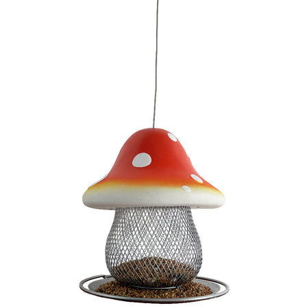 Pet Feeders | CasaFoyer Courtyard Hanging Resin Mushroom Shape Feeder | casafoyer.myshopify.com