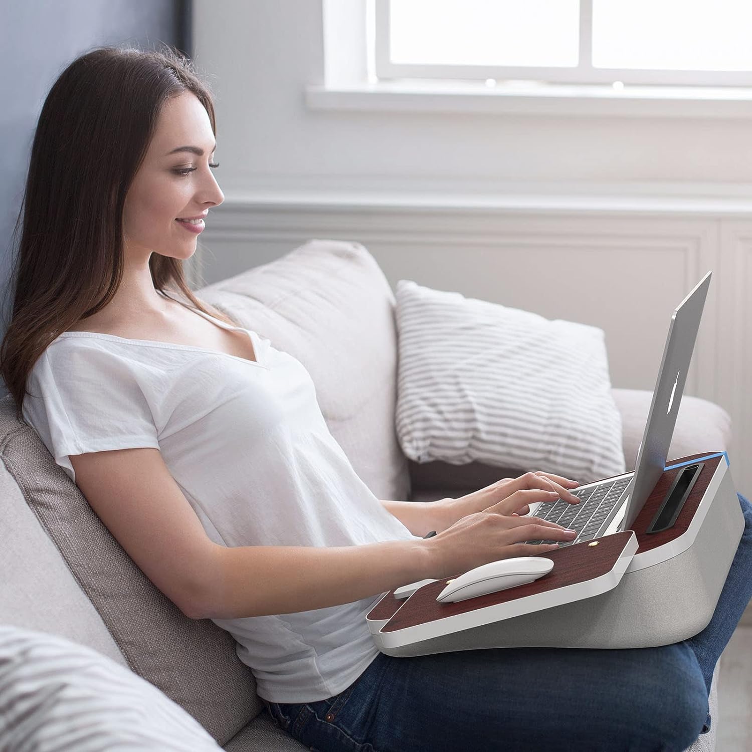 Overbed Desk | CasaFoyer Lap Desk: Fits Up to 16.1" Laptops - Ideal for Bed, Couch, Table | casafoyer.myshopify.com