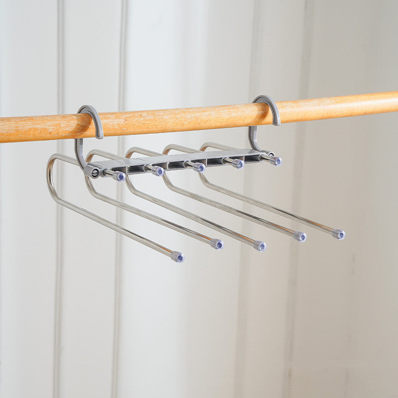 Hangers | CasaFoyer Folding Pant Rack Multifunctional Multi-Layer Hanger Storage Fantastic | casafoyer.myshopify.com