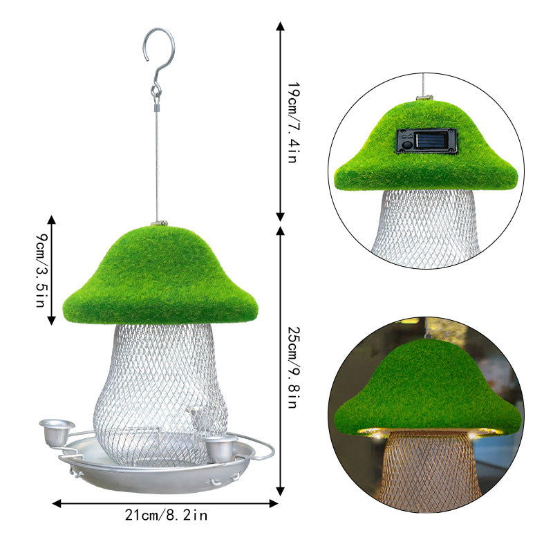 Pet Feeders | CasaFoyer Courtyard Hanging Resin Mushroom Shape Feeder | casafoyer.myshopify.com