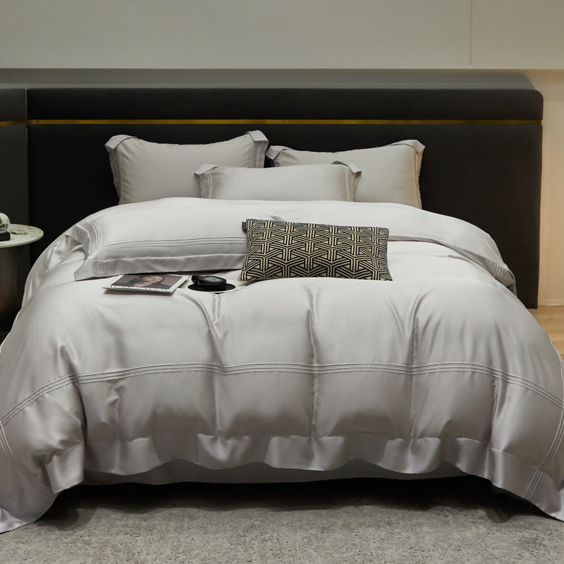 Bed Linen | CasaFoyer Solid Color Luxury 4-piece Bedding Set | casafoyer.myshopify.com