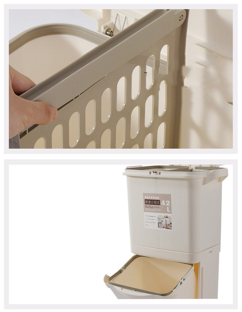 Organizers | CasaFoyer 42L Japanese Kitchen Trash Can Household | casafoyer.myshopify.com