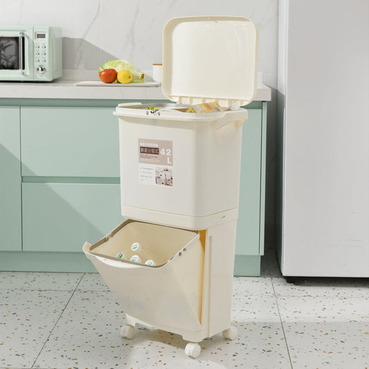 Organizers | CasaFoyer 42L Japanese Kitchen Trash Can Household | casafoyer.myshopify.com